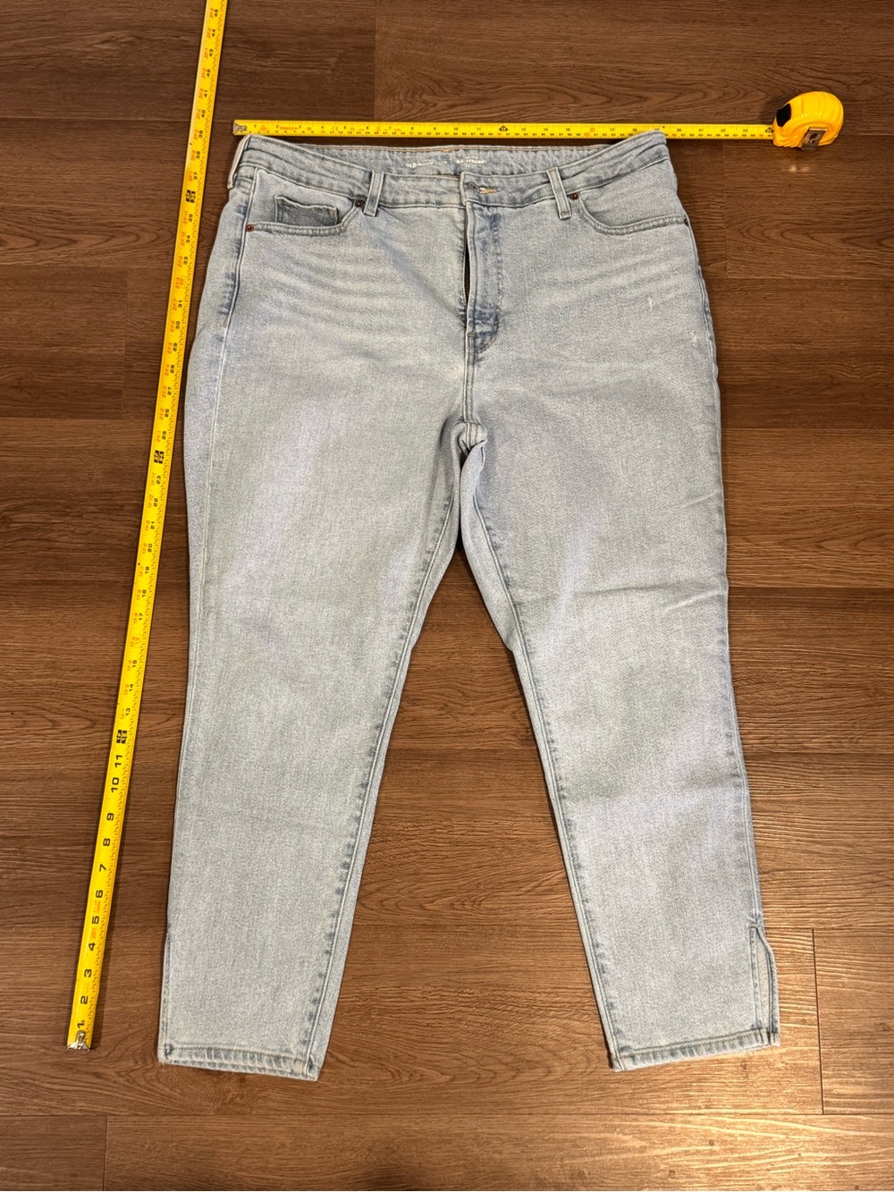Old Navy High Rise OG Straight Ankle Jeans Side Slits